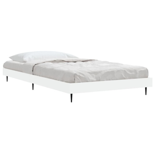 VidaXL (white, 90 x 200 cm) vidaXL Bed Frame Bedroom Platform Bed Frame Bedstead Bed Base Engineered Wood 2
