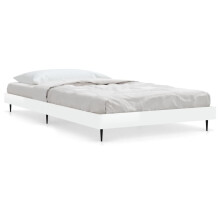 (high gloss white, 90 x 200 cm) vidaXL Bed Frame Bedroom Platform Bed Frame Bedstead Bed Base Engineered Wood