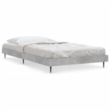(concrete grey, 90 x 200 cm) vidaXL Bed Frame Bedroom Platform Bed Frame Bedstead Bed Base Engineered Wood
