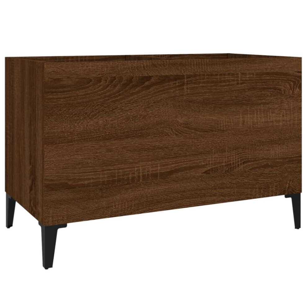 (brown oak) vidaXL Record Cabinet Office Vinyl Storage Cabinet Sideboard Engineered Wood