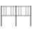 VidaXL (black, 135 cm) vidaXL Metal Headboard Bed Base Header Bedstead Headboard Bedroom Bed Header 5