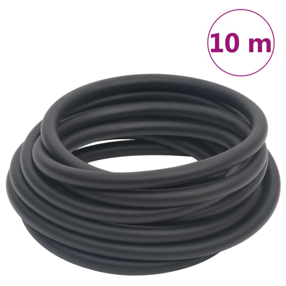 (10 m, Without coupler) vidaXL Hybrid Air Hose Compressor Hose Pneumatic Hose Black Rubber And PVC