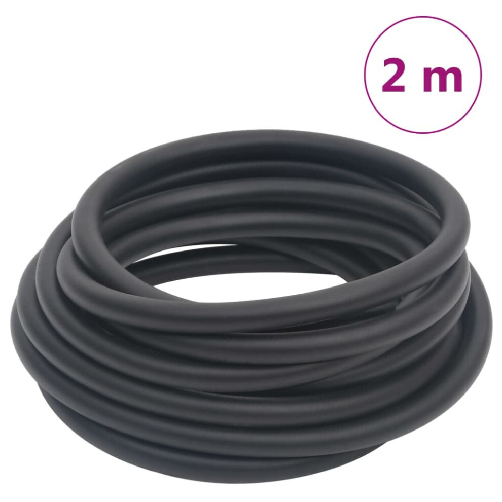 (2 m, Without coupler) vidaXL Hybrid Air Hose Compressor Hose Pneumatic Hose Black Rubber And PVC