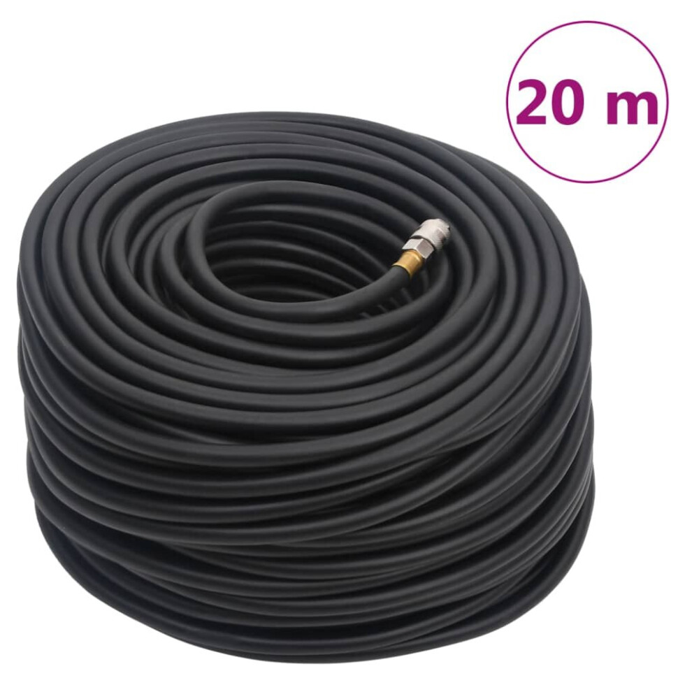 (20 m, with coupler) vidaXL Hybrid Air Hose Compressor Hose Pneumatic Hose Black Rubber and PVC