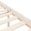 VidaXL (white, 200 x 200 cm) vidaXL Bed Frame with Headboard Home Bedstead Bed Base 160x200 cm Solid Wood 10