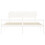 VidaXL (white, 200 x 200 cm) vidaXL Bed Frame with Headboard Home Bedstead Bed Base 160x200 cm Solid Wood 6