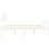 VidaXL (white, 200 x 200 cm) vidaXL Bed Frame with Headboard Home Bedstead Bed Base 160x200 cm Solid Wood 7
