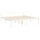 VidaXL (white, 200 x 200 cm) vidaXL Bed Frame with Headboard Home Bedstead Bed Base 160x200 cm Solid Wood 9