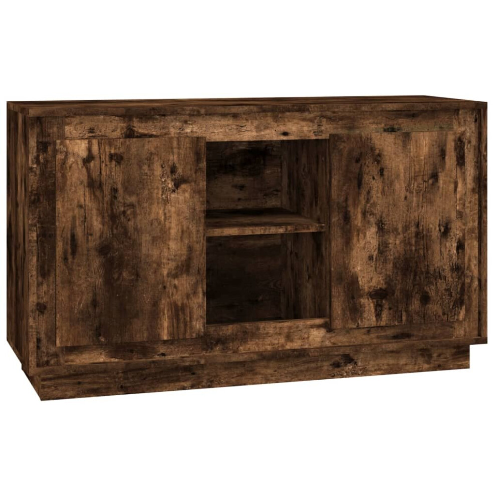 Vidaxl (Smoked Oak) Sideboard Cabinet Cupboard Side Cabinet Home Organiser Engineered Wood