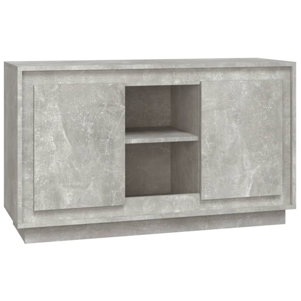 Vidaxl (Concrete ) Sideboard Cabinet Cupboard Side Cabinet Home Organiser Engineered Wood Grey