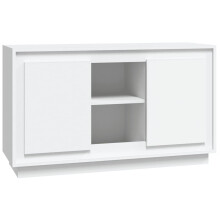 (white) vidaXL Sideboard Cabinet Cupboard Side Cabinet Home Organiser Engineered Wood