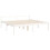VidaXL (white, 200 x 200 cm/high) vidaXL Bed Frame with Headboard Mattress Foundation Bed Base Single Solid Wood 9