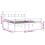 VidaXL (white, 200 x 200 cm/high) vidaXL Bed Frame with Headboard Mattress Foundation Bed Base Single Solid Wood 4