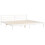 VidaXL (white, 200 x 200 cm/low) vidaXL Bed Frame with Headboard Mattress Foundation Bed Base Single Solid Wood 9