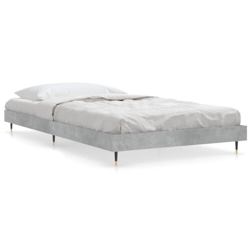 VidaXL (concrete grey, 90 x 200 cm) vidaXL Bed Frame Bedroom Platform Bed Frame Bedstead Bed Base Engineered Wood