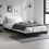 VidaXL (black, 90 x 200 cm) vidaXL Bed Frame Bedroom Platform Bed Frame Bedstead Bed Base Engineered Wood 3