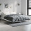 VidaXL (white, 140 x 190 cm) vidaXL Bed Frame Bedroom Platform Bed Frame Bedstead Bed Base Engineered Wood 3