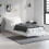 VidaXL (white, 75 x 190 cm) vidaXL Bed Frame Bedroom Platform Bed Frame Bedstead Bed Base Engineered Wood 3
