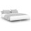 VidaXL (white, 200 x 200 cm) vidaXL Bed Frame Bedroom Platform Bed Frame Bedstead Bed Base Engineered Wood 1