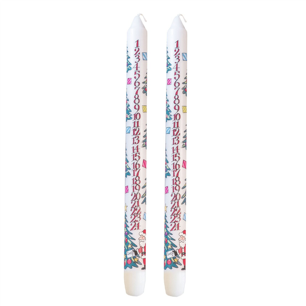 Carousel Countdown To Christmas Advent Candle | Advent Christmas Candle - Christmas Tree