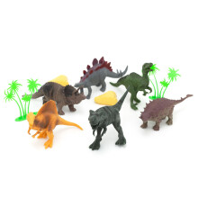 Childrens 6 Piece Dinosaur Playset | Dinoland Toy Dinosaurs For Kids | 6 Jurassic Dinosaur Figures Prehistoric Model Dinosaurs For Boys Girls