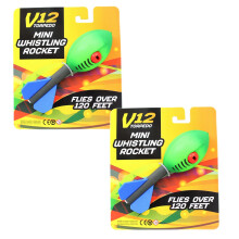 Pack Of 2 Torpedo Mini Rockets V12 Flying Toys Whistling Howlers Vortex Rockets