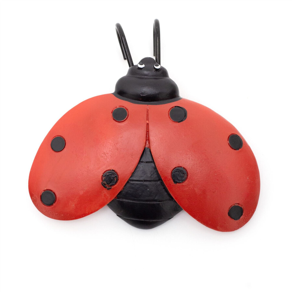 Insect Plant Pot Hugger | Resin Bug Garden Flower Pot Hanger - Ladybird