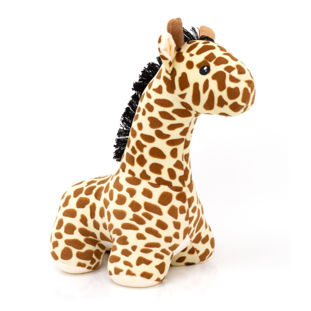 Carousel Novelty Animal Doorstop Fabric Door Stop | Wildlife Safari Jungle Animal Door Stop | Decorative Weighted Animal Door Stopper - Giraffe