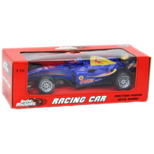 Racing Machines Plastic Pull Back Friction F1 Racing Car With Sound 1:18 ~ Blue