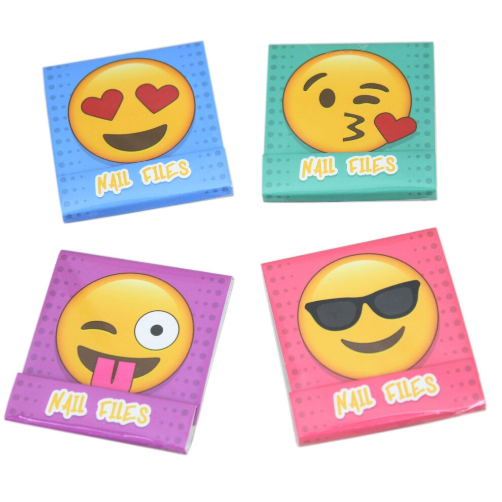 Emotive Emoji Matchbox Nail Files Emery Board Stocking Party Bag Filler ~ Design Vary