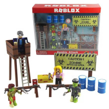(Zombie Attack) Roblox Game Figma Oyuncak Champion Robot Mermaid Playset Action Mini Figure Toy