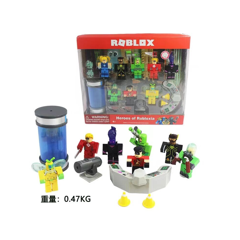 (Virtual Heroes) Roblox Game Figma Oyuncak Champion Robot Mermaid Playset Action Mini Figure Toy