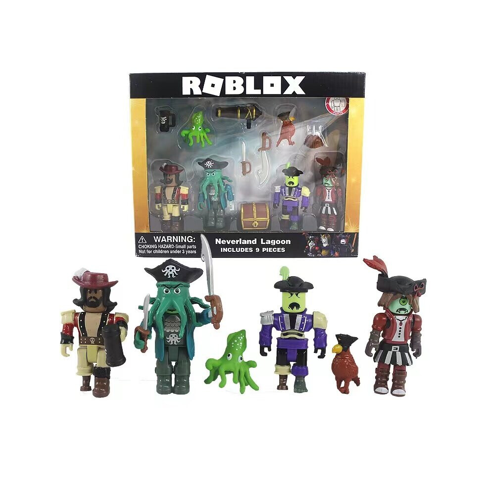 (Pirate duel) Roblox Game Figma Oyuncak Champion Robot Mermaid Playset Action Mini Figure Toy