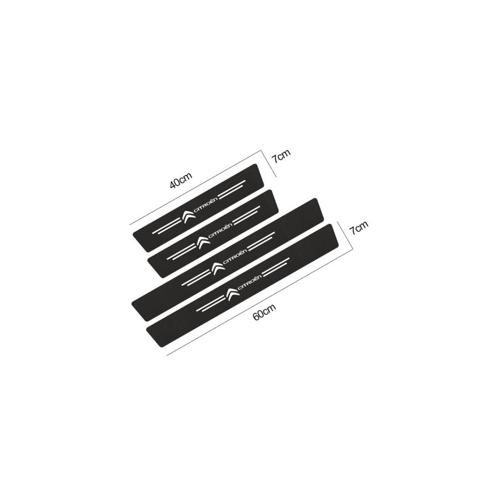 (Citroen-1) 4Pcs Car Door Anti-Scratch Sill Protector Sticker 5701510944673