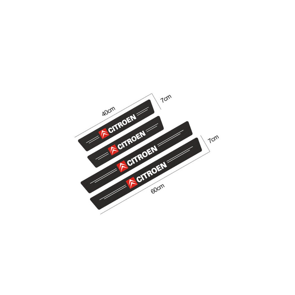 (Citroen) 4Pcs Car Door Anti-Scratch Sill Protector Sticker 5701510944635