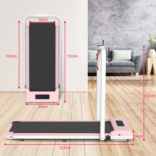 Stille opvouwbare 2-in-1 loopband met LED-display 2
