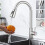 Stainless Steel Kitchen Taps Sink Mixer Pull Out Spray Single Faucet 1