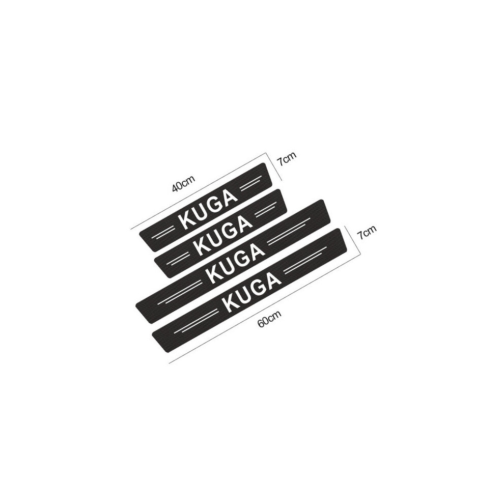 (Kuga) 4Pcs Car Door Anti-Scratch Sill Protector Sticker 5701510944833