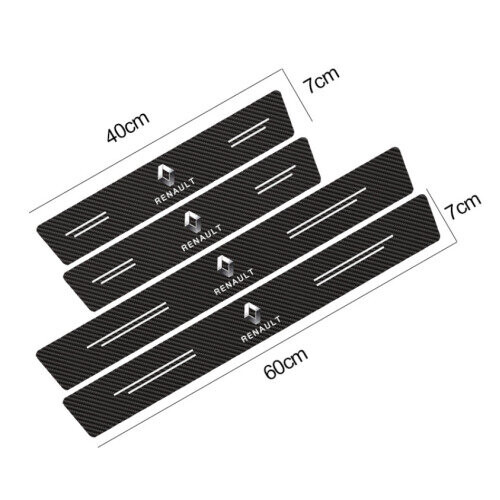 (RENAULT) 4pcs Car Door Anti-scratch Sill Protector Sticker