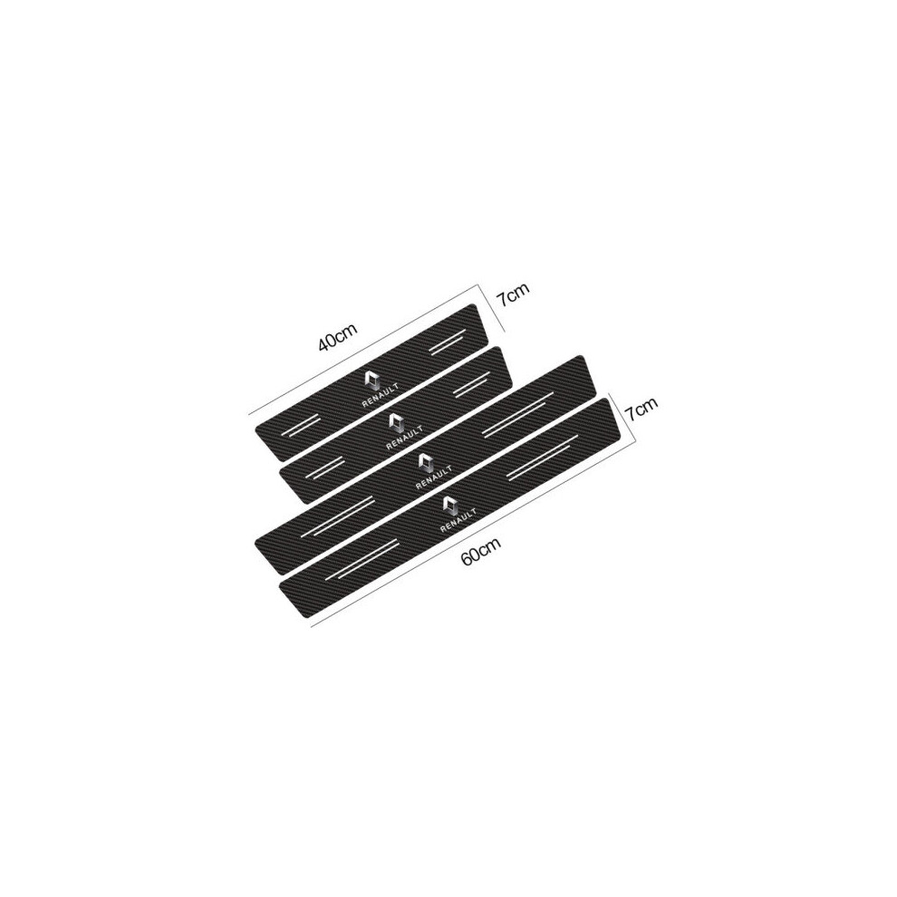(Renault) 4Pcs Car Door Anti-Scratch Sill Protector Sticker 5701510944994