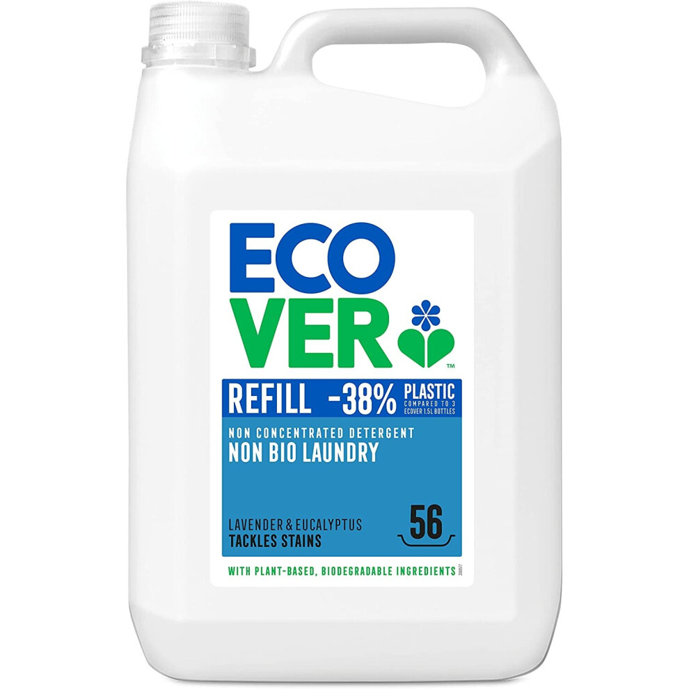 Ecover Non Bio Laundry Liquid Refill, 5 L