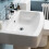 NES Home Kelly Square Basin And Full Pedestal White 4