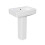 NES Home Kelly Square Basin And Full Pedestal White 5