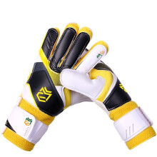 (yellow, 7) School children adults thickened wear-resistant non-slip latex soccer goalkeeper gloves dragon goalkeeper training special