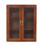 Living And Home Rustic Wood Desktop Storage Organizer with 2 Doors 1