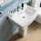 NES Home Kelly Square Basin And Full Pedestal White 3