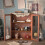 Living And Home Rustic Wood Desktop Storage Organizer with 2 Doors 4