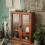 Living And Home Rustic Wood Desktop Storage Organizer with 2 Doors 3