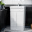 NES Home Alaska 500mm Freestanding Bathroom Basin Vanity Unit White 2