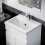NES Home Alaska 500mm Freestanding Bathroom Basin Vanity Unit White 4